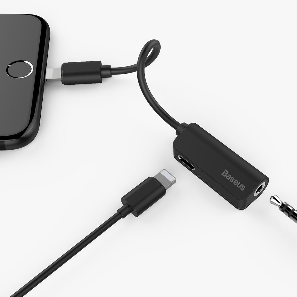 Baseus Iphone To 3.5Mm Headphone Jack Adapter (For Ip 7 & Up)