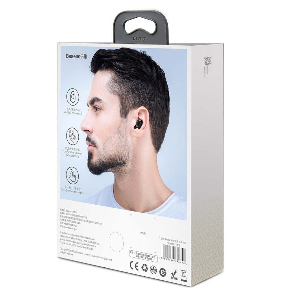 Baseus Encok Wireless Earphone A03 - Black