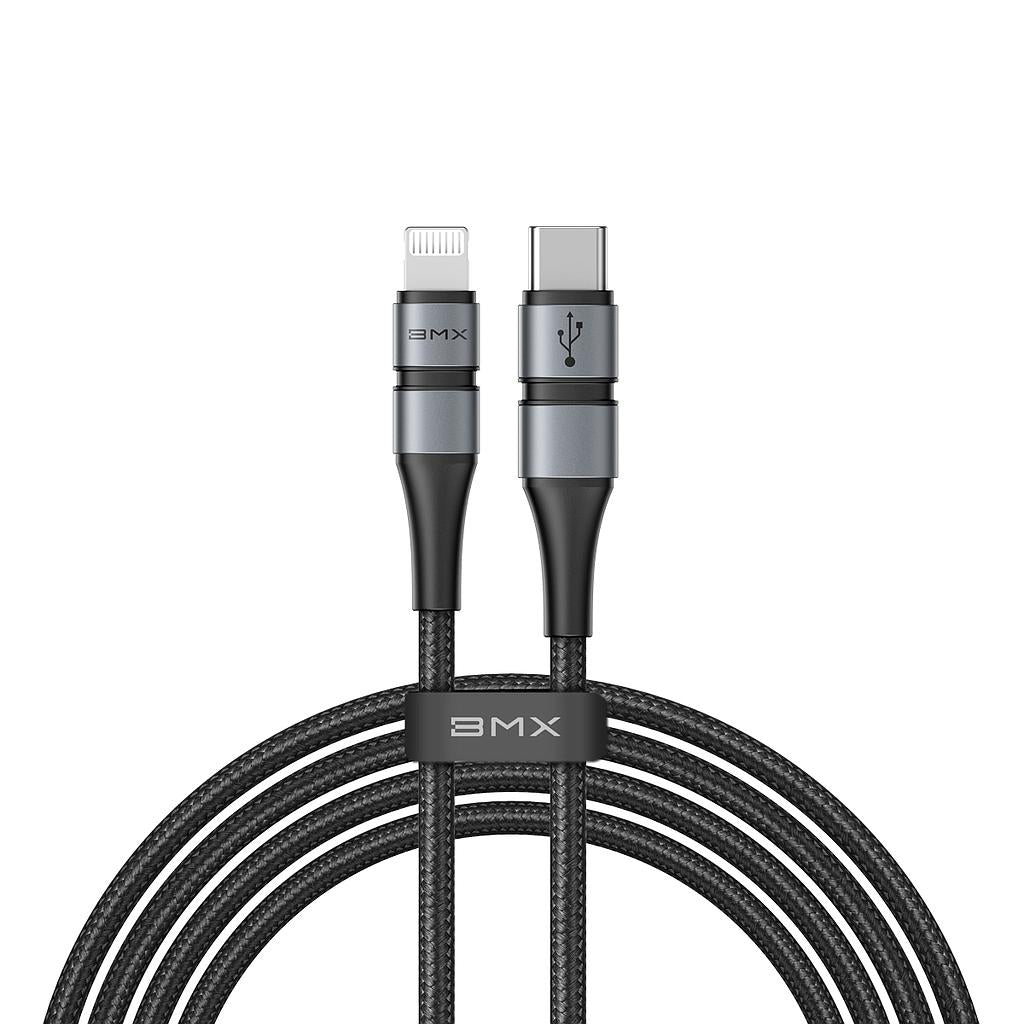 Bmx Double MFI Cable Type-C To iPhone Pd 1.8M - Gray