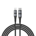 Bmx Double MFI Cable Type-C To iPhone Pd 1.8M - Gray