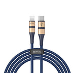 Bmx Double MFi Cable Type-C To iPhone PD 1.8M - Gold