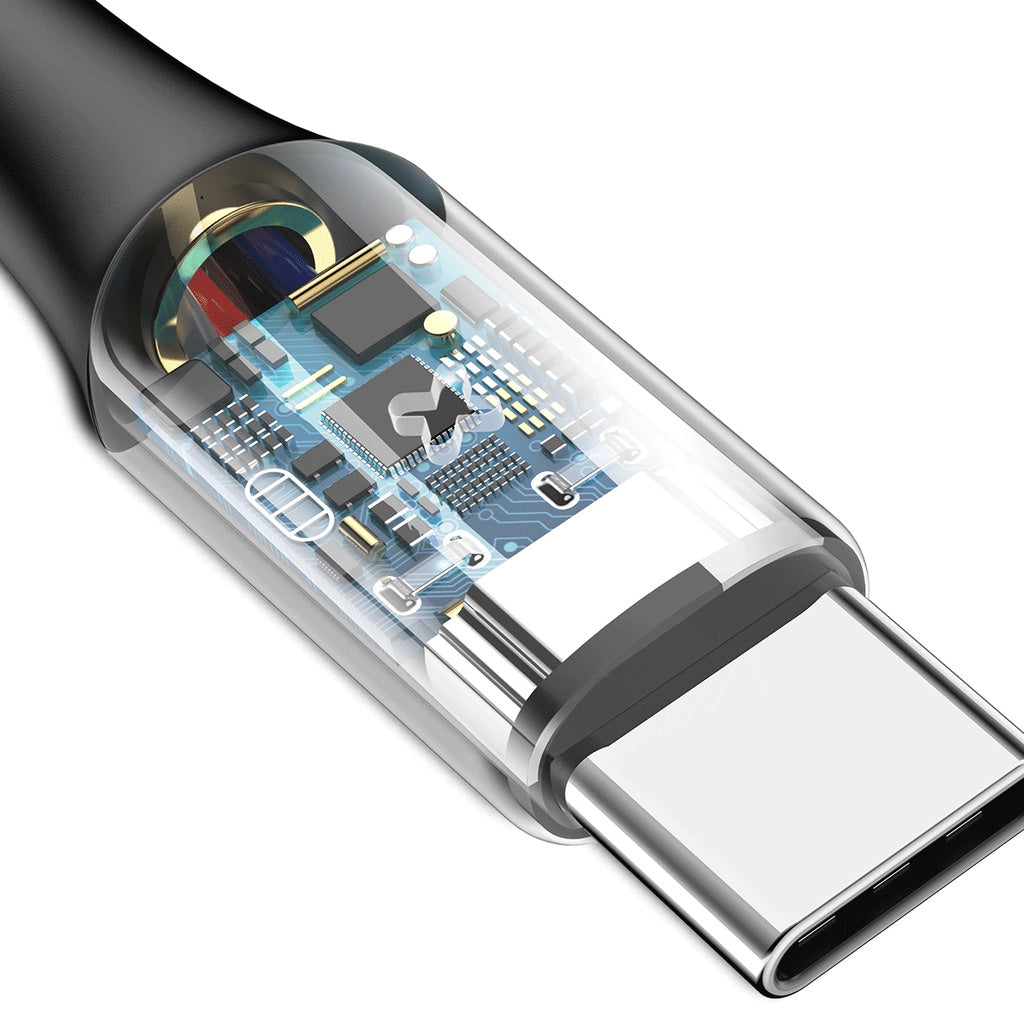 Baseus X-Type Light Cable For Type-C 3A 1M