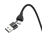 Baseus 2-In-1 Cable USB-A+Type-C To Ip 18W Max 1M