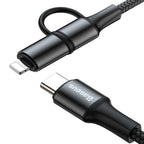 Baseus Twins 2 In 1 Cable Type-C 60W PD Ip 2A 1M