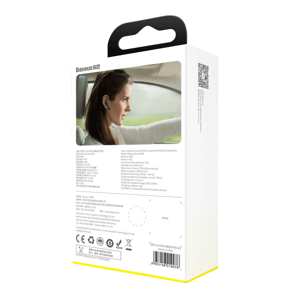 Baseus Encok Vehicle-Mount Wireless Earphones A05 - White