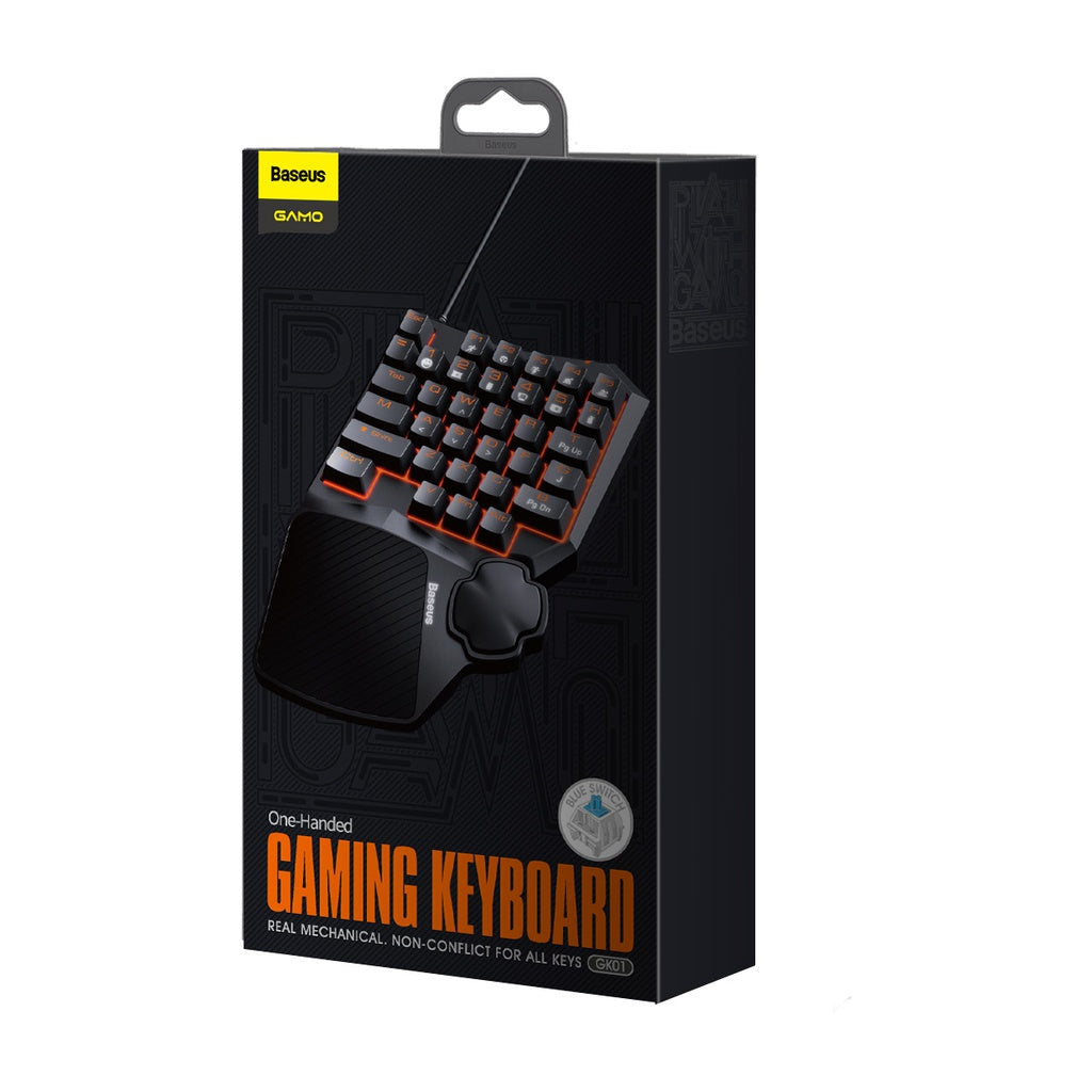Baseus GAMO One-Handed Gaming Keyboard - Black