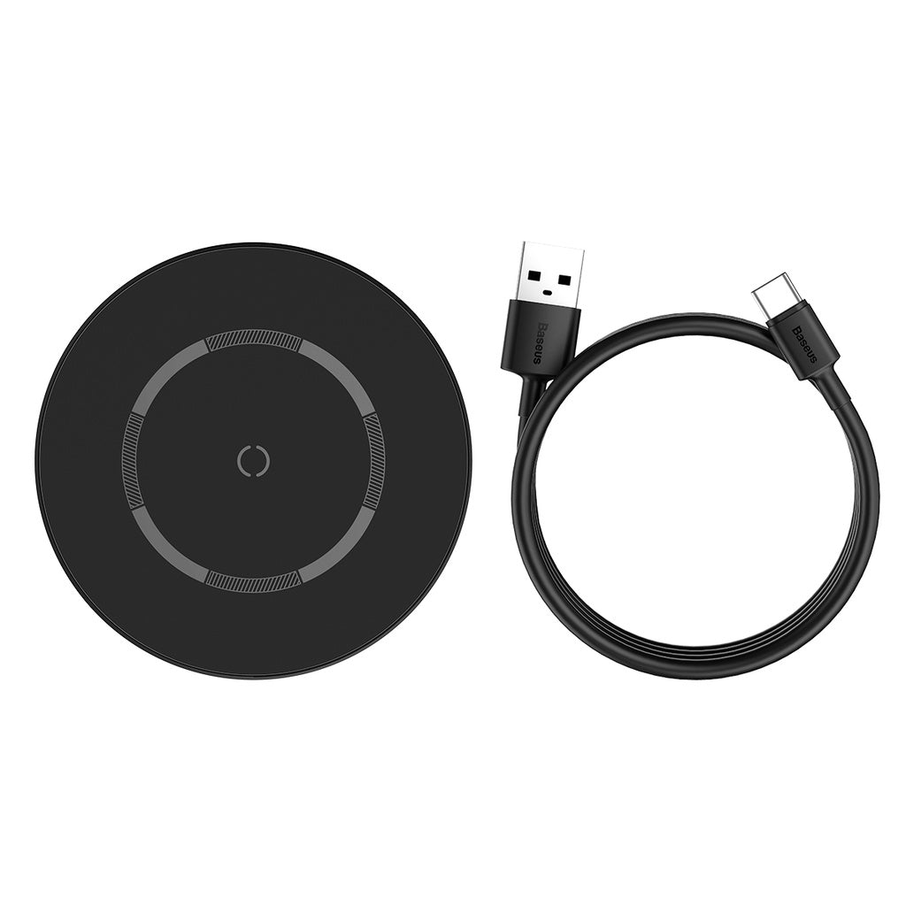Baseus Simple Magnetic Wireless Charger(Suit For iPhone12) - Clear