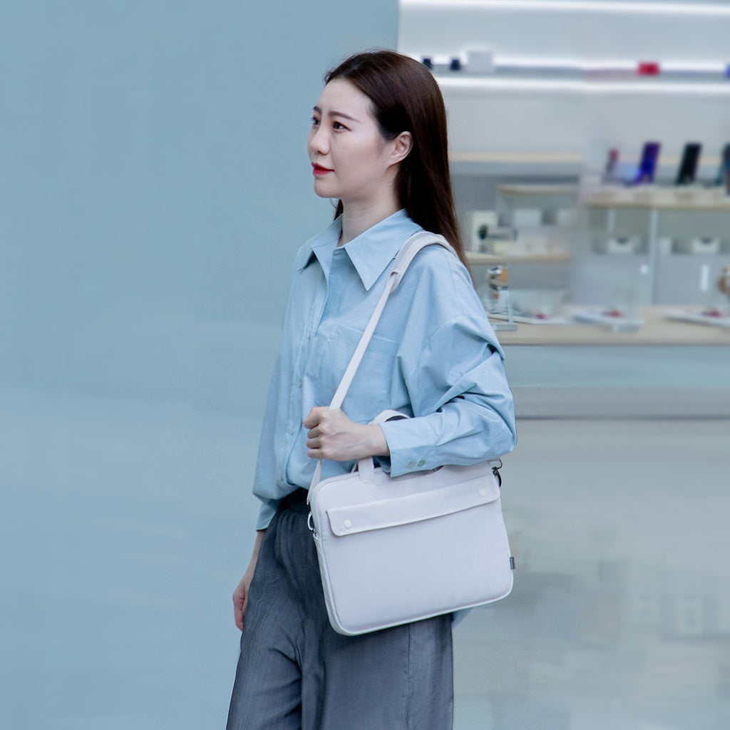 Baseus Basics Series 13" Shoulder Computer Bag - White