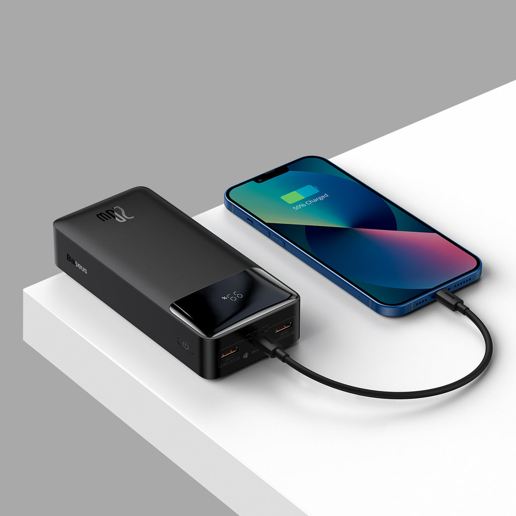 Baseus Bipow Digital Display Power bank 30,000mAh 20W (NE) - Black