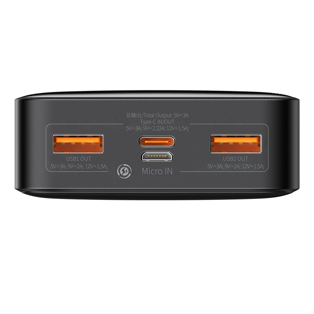 Baseus Bipow Digital Display Power bank 20,000mAh 20W (NE) - Black
