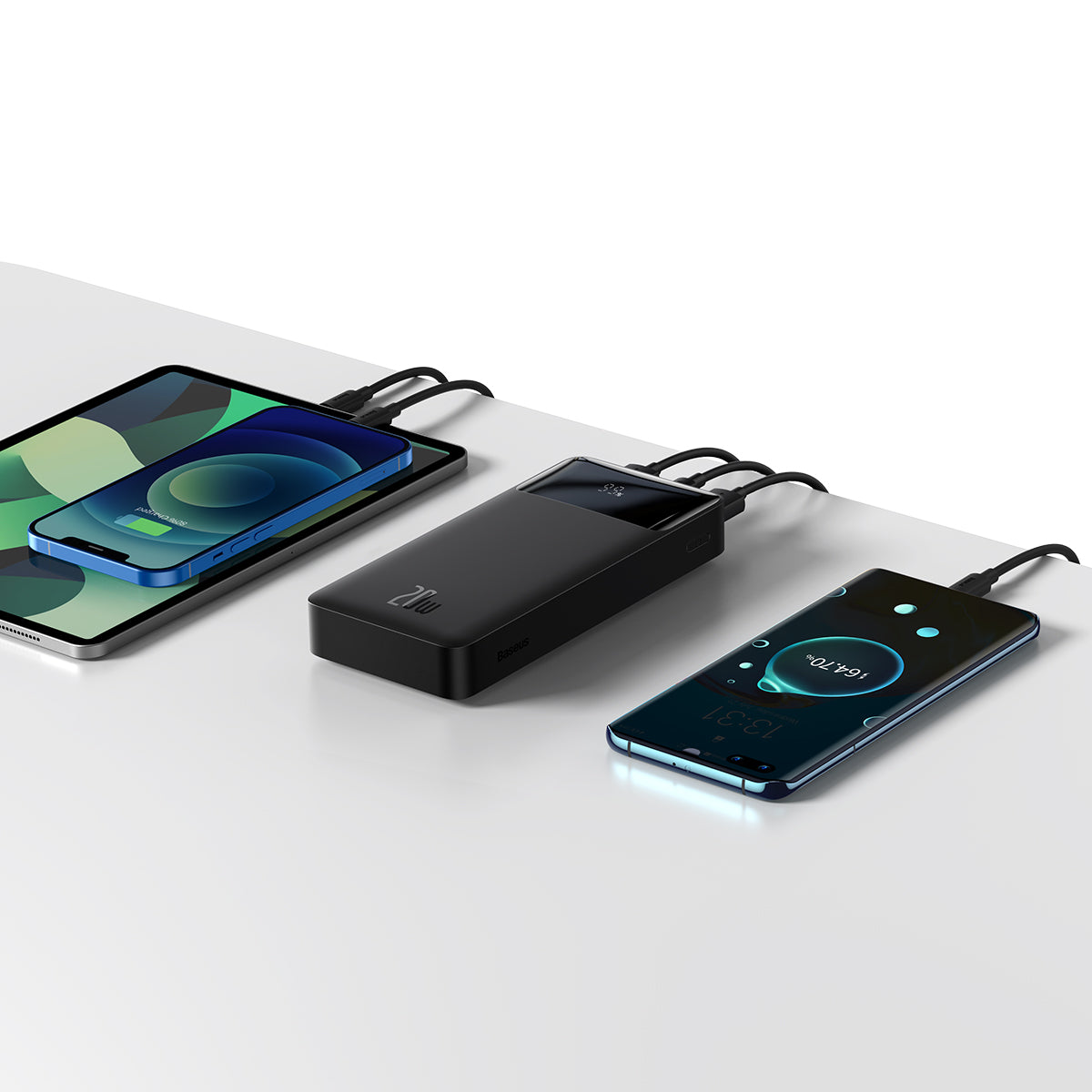Baseus Bipow Digital Display Power bank 20,000mAh 20W (NE) - Black