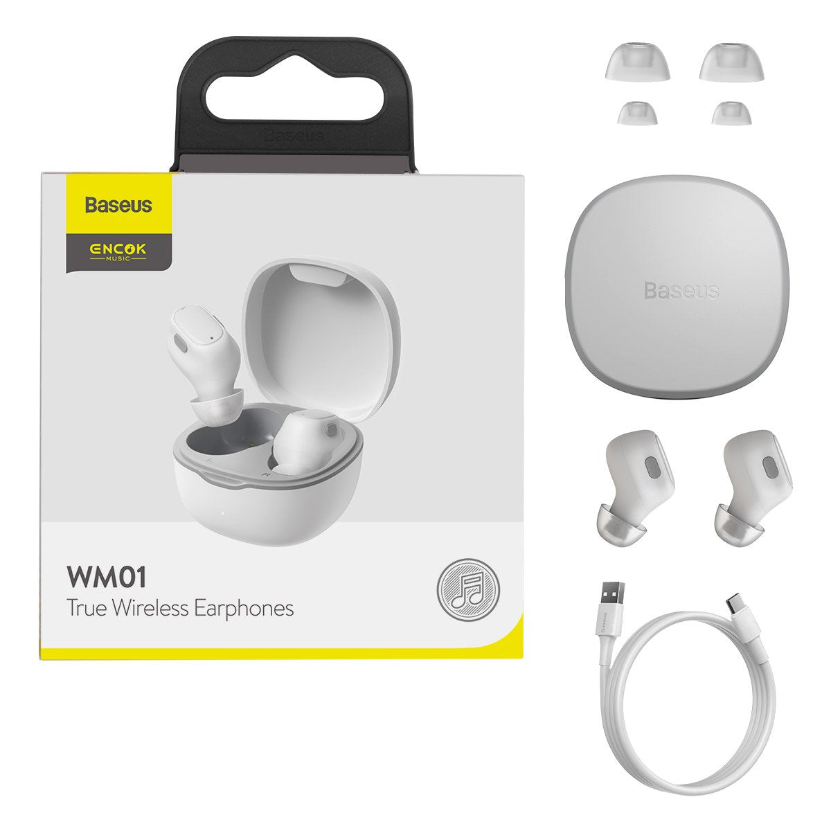 Baseus Encok True Wireless Earphones WM01 (NE) - Black