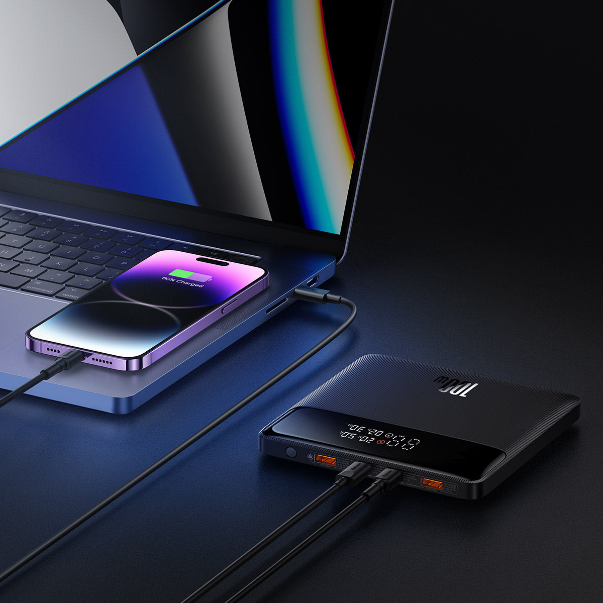 Baseus Blade Power Digital Display Fast Charging Power Bank HD Edition 20,000mAh 100W Black