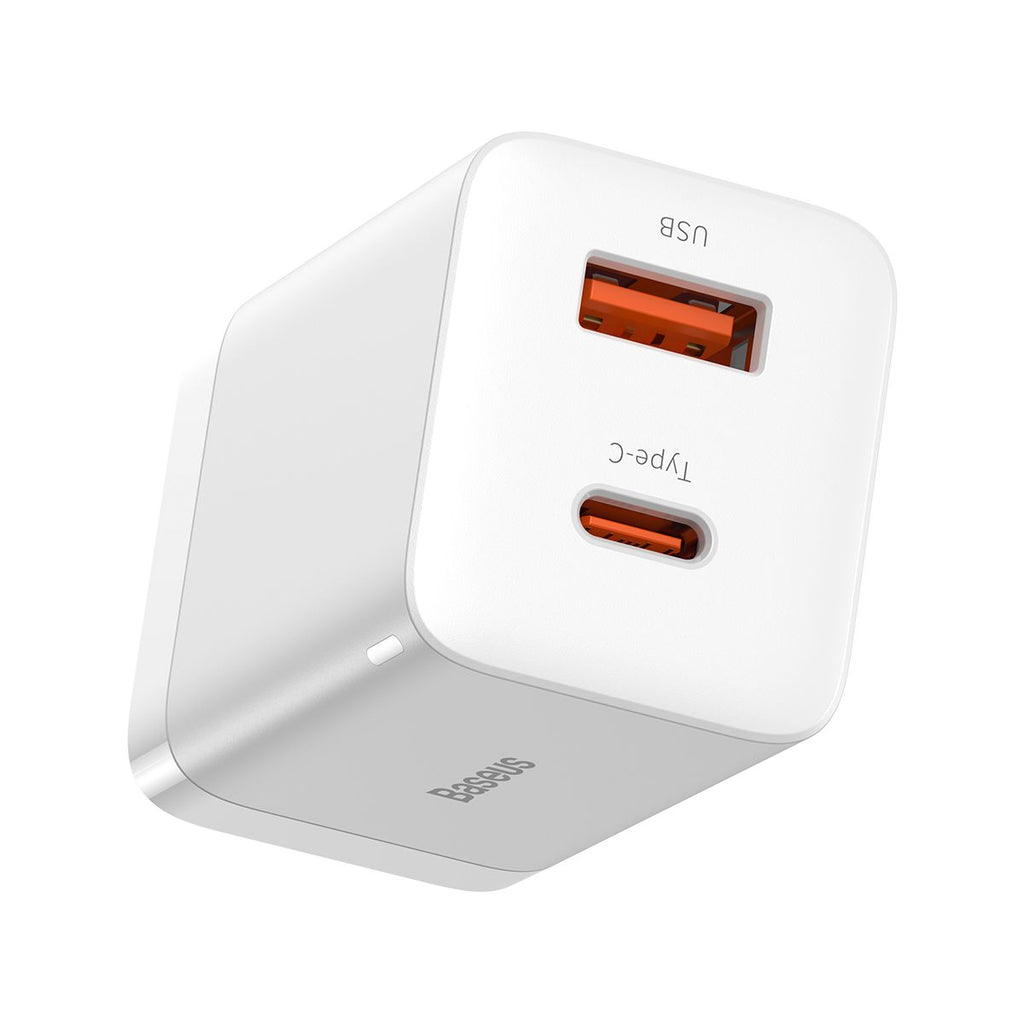 Baseus Super Si Pro Quick Charger C+U 30W US - White