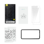 Baseus 0.3mm Tempered-Glass Crystal Series Shatter-resistant Tempered Glass EasyStick Film iPhone13 (Pack of 2)